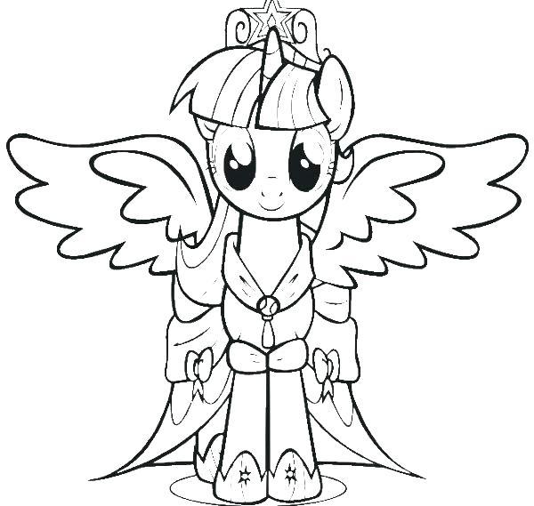 600x569 Crepusculo Para Colorear My Little Pony Coloring Pages Twilight