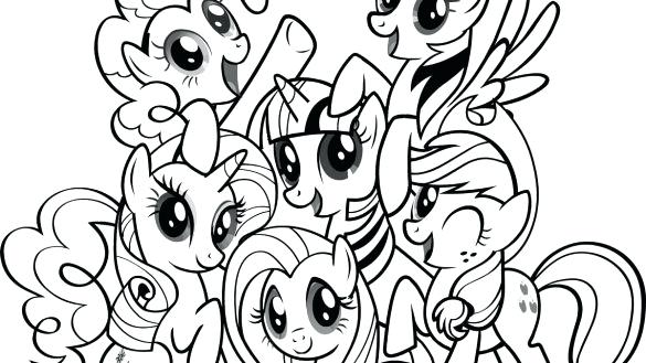 585x329 Mlp Coloring Book Coloring Pages With My Awesome Book Downloads