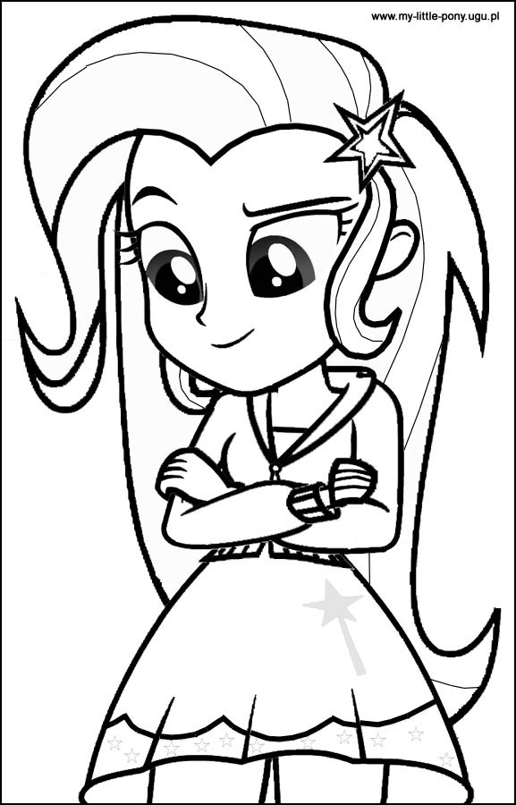 577x900 My Little Pony Equestria Girls Coloring Pages