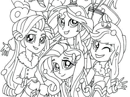 440x330 Coloring Pages My Little Pony Equestria Girls Coloring Pages My