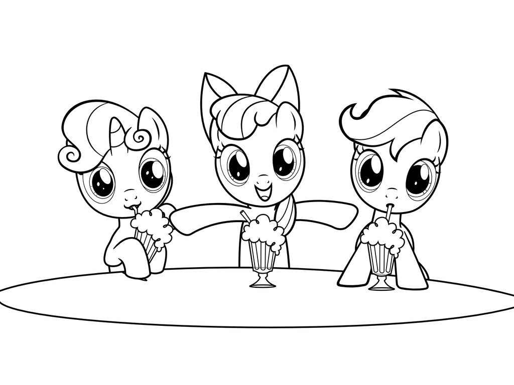 1024x768 My Little Pony Coloring Pages