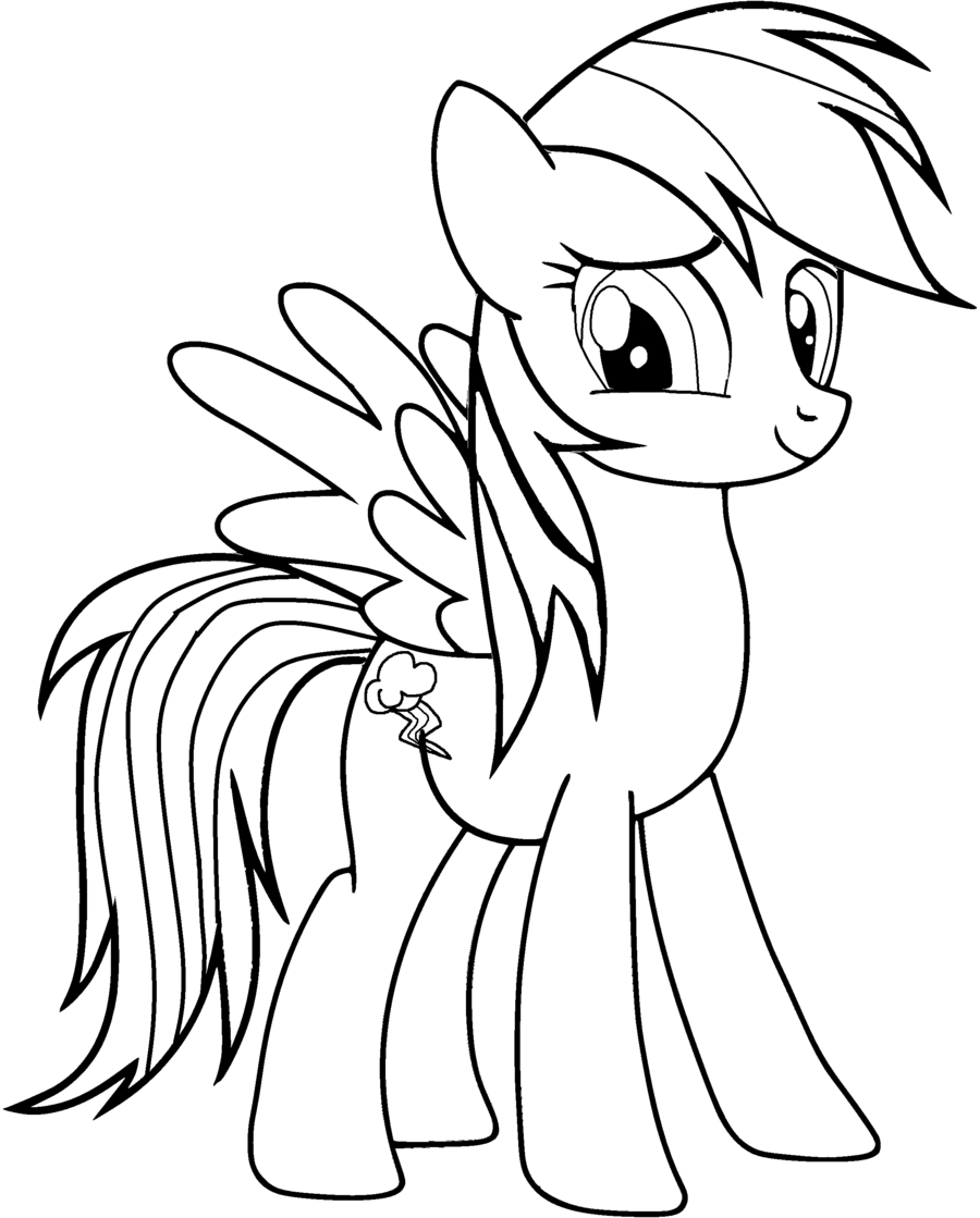900x1119 My Little Pony Friendship Is Magic Coloring Pages Rainbow Dash