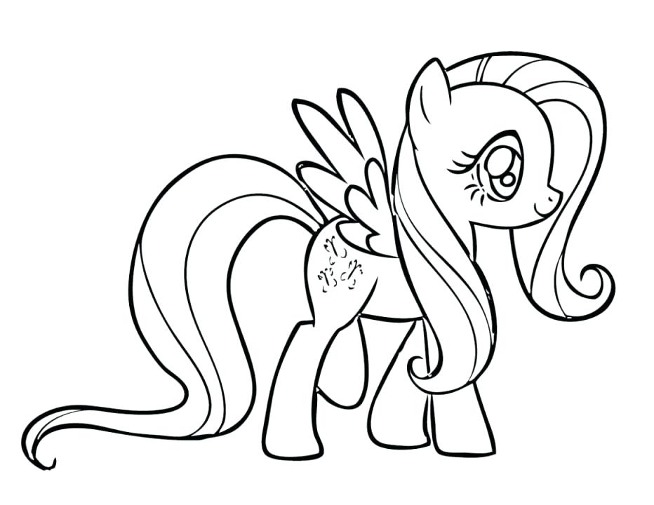 932x720 My Little Pony Fluttershy Printable Coloring Pages