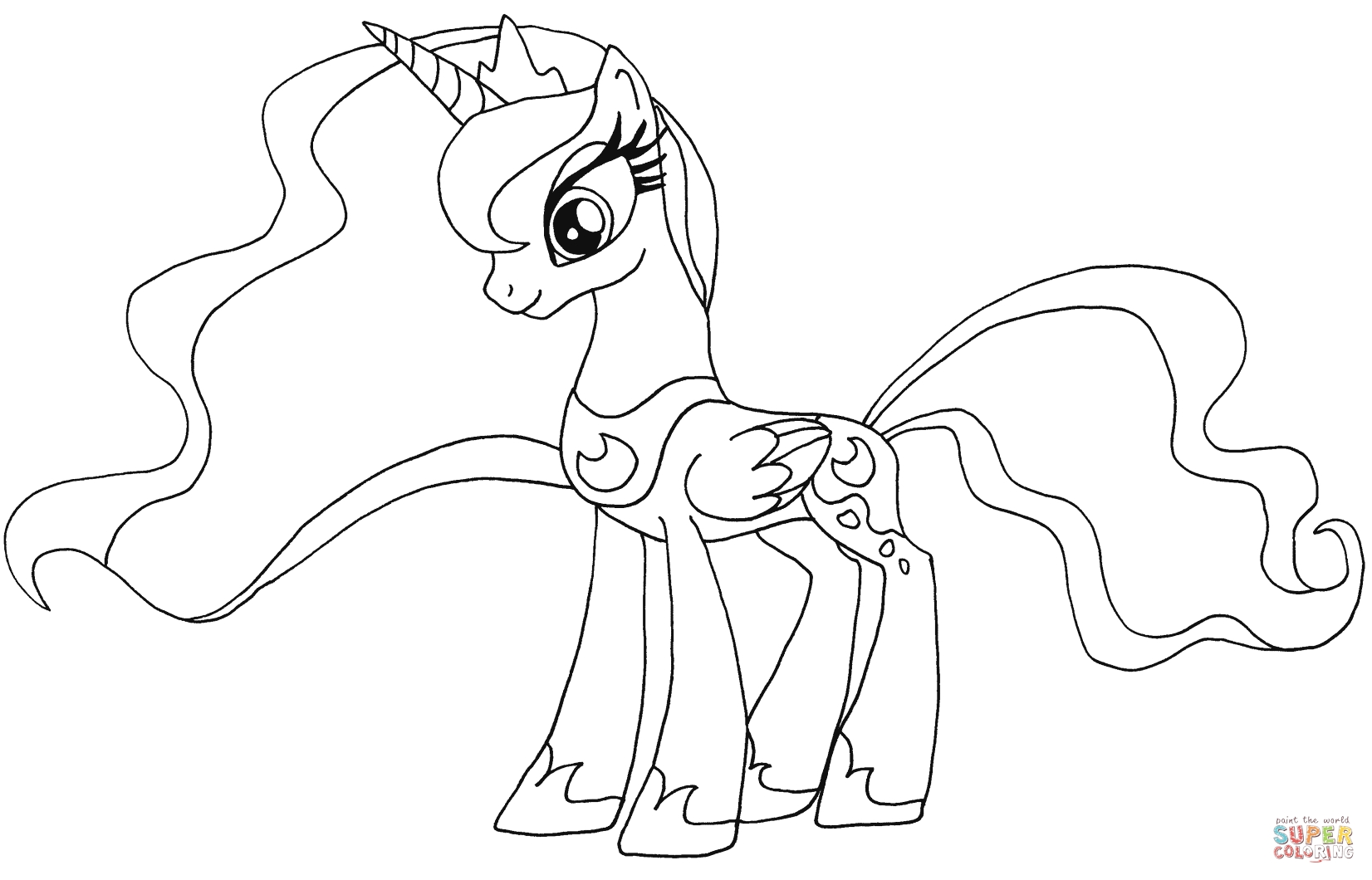 1652x1060 My Little Pony Coloring Pages Princess Luna Download