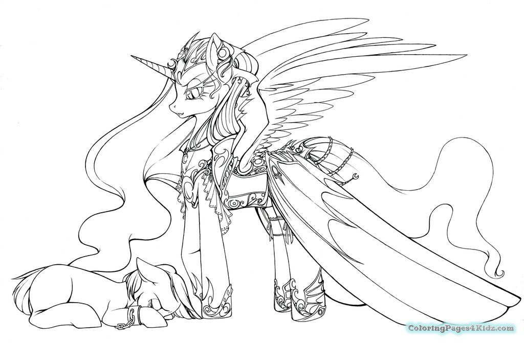 1024x671 My Little Pony Friendship Is Magic Coloring Pages Nightmare Moon
