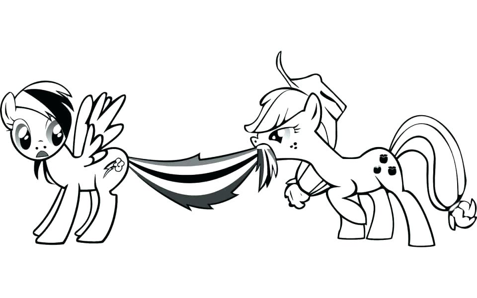 960x600 My Little Pony Friendship Is Magic Coloring Pages Rainbow Dash