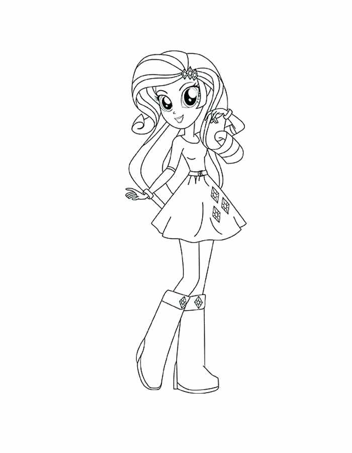 700x900 Coloring Pages Coloring Page My Little Pony Excellent Girl