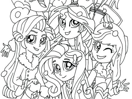 440x330 My Little Pony Girls Coloring Pages Print Out S Ponyo Murs