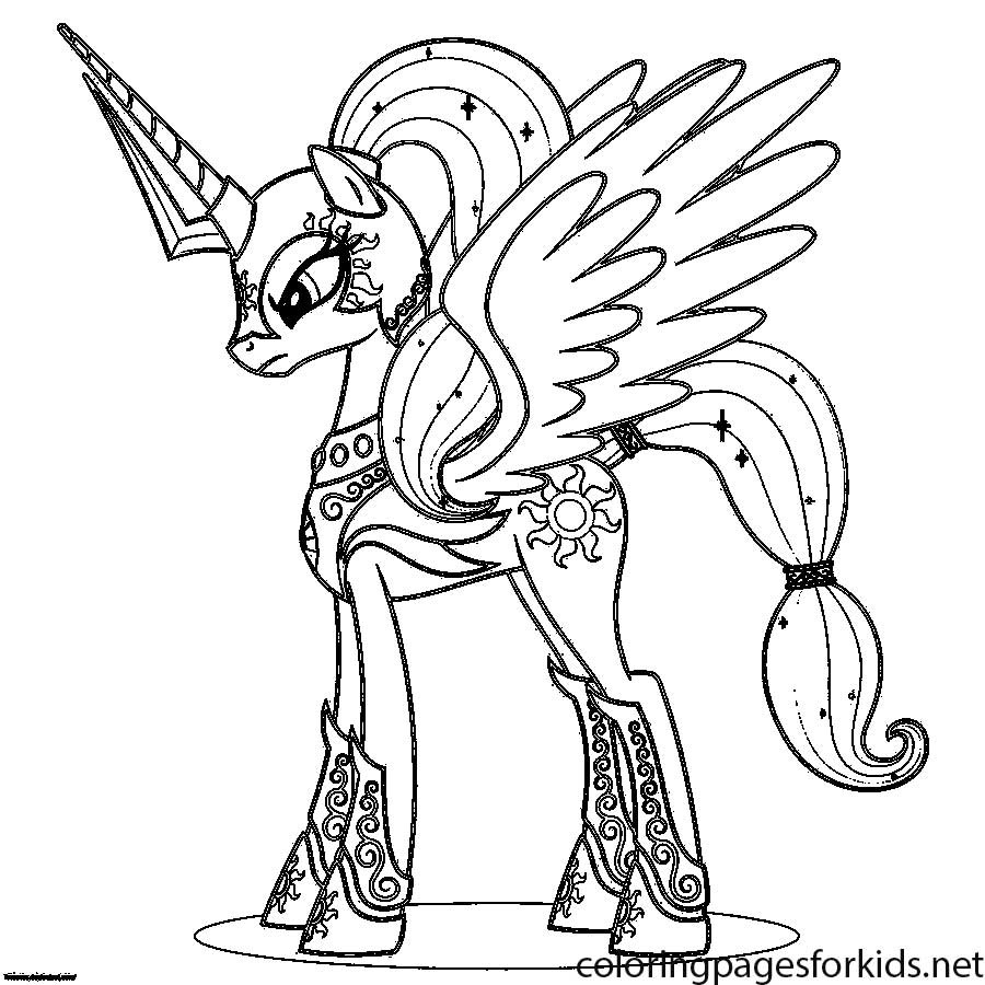 900x900 My Little Pony Princess Luna Coloring Page Free Printable Stuning