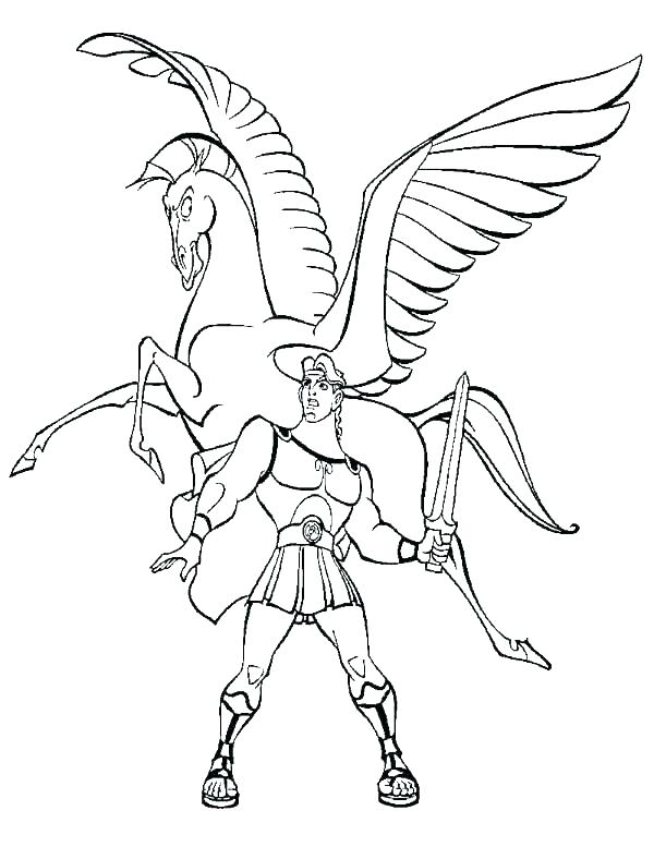 600x788 Pegasus Coloring Pages Cute Coloring Pages A Cute Pegasus Coloring