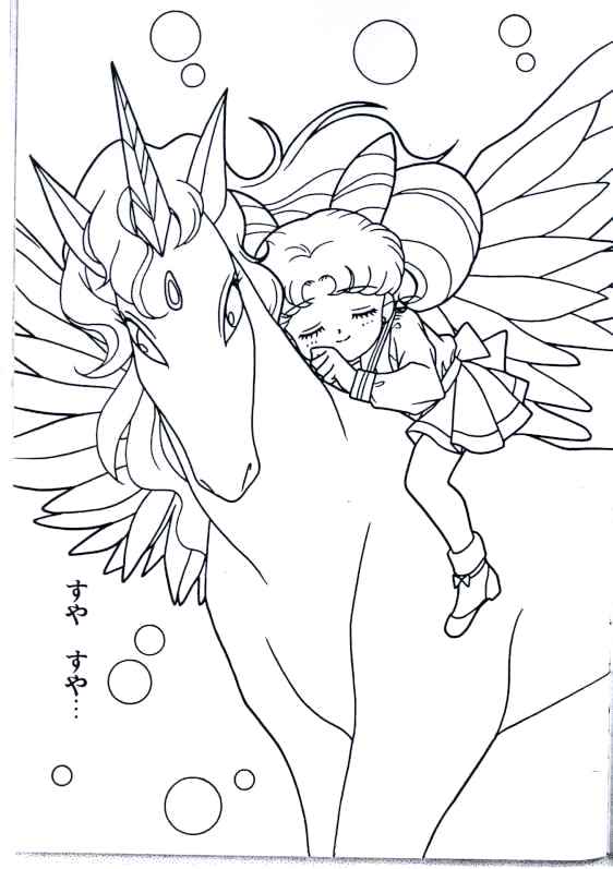 562x797 Pegasus Coloring Pages Moon And Line Art Sailor Moon Colouring