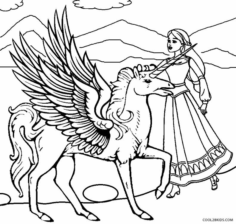 792x752 Printable Pegasus Coloring Pages For Kids