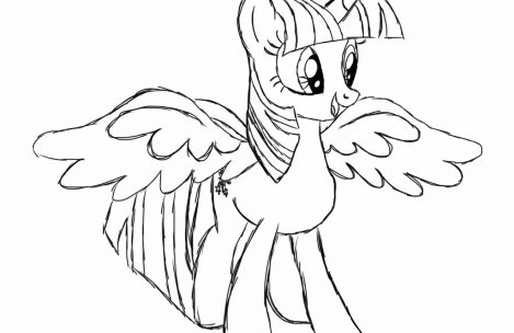 469x304 My Little Pony Coloring Pages Princess Twilight Sparkle Alicorn