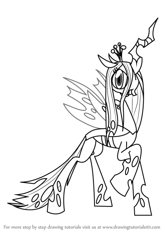 567x800 Learn How To Draw Queen Chrysalis From My Little Pony