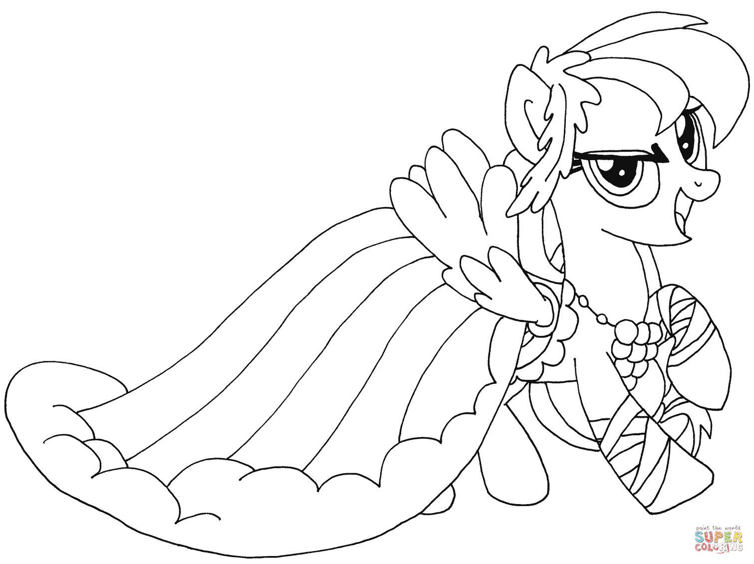 1511x1130 My Little Pony Rainbow Dash From My Little Pony Coloring Page