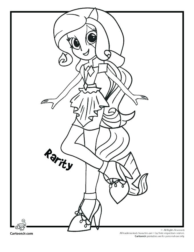 680x880 Rarity Coloring Pages Coloring Pages Of My Little Pony Girls
