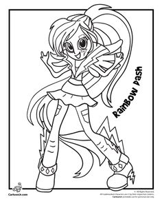 236x305 Coloring Pages Of My Little Pony Equestria Girls Rainbow Rocks