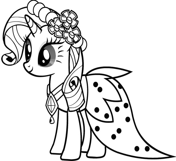 My Little Pony Rarity Coloring Pages