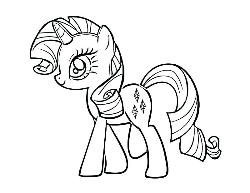 800x618 My Little Pony Printable Coloring Pages My Little Pony Rarity