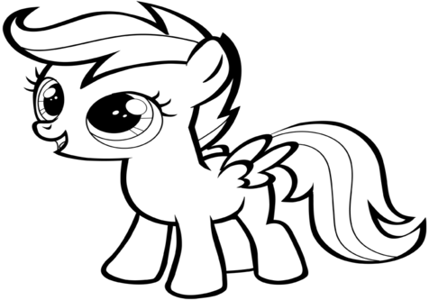 476x333 Scootaloo Coloring Pages Page Image Clipart Images