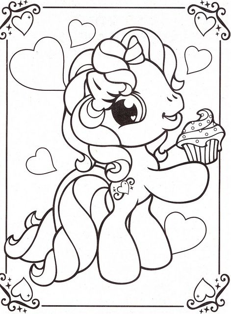 471x640 My Little Pony Cupcake Free Coloring Page Kids, My Little Pony
