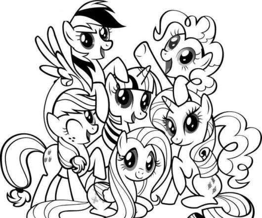 530x441 My Little Pony Unicorn Coloring Pages Elegant Free Printable My