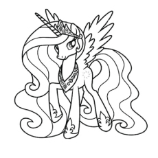 230x230 My Little Pony Unicorn Coloring Pages Coloring Page For Kids