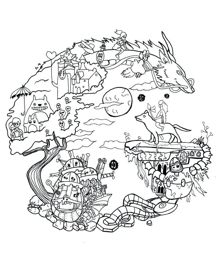 728x884 Totoro Coloring Pages Coloring Book Pages Medium Size Of Coloring