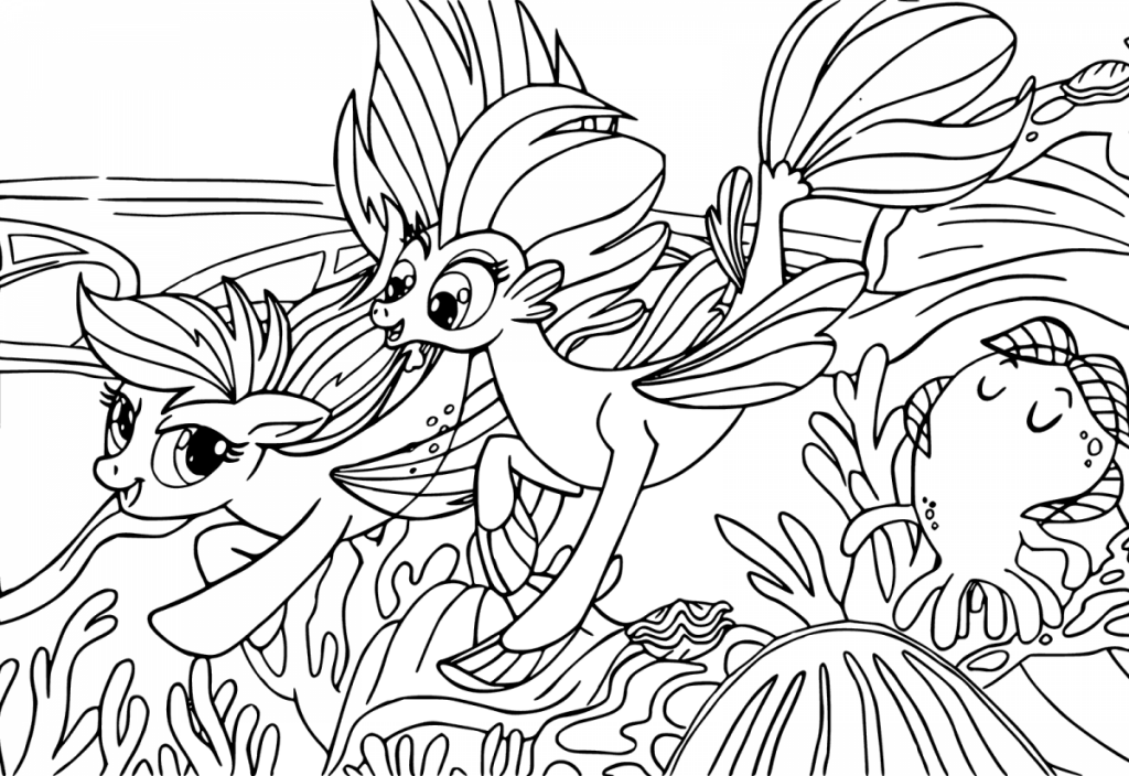 1024x704 Printable My Little Pony The Movie Coloring Pages