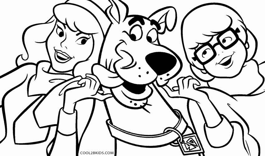 850x501 Printable Scooby Doo Coloring Pages For Kids