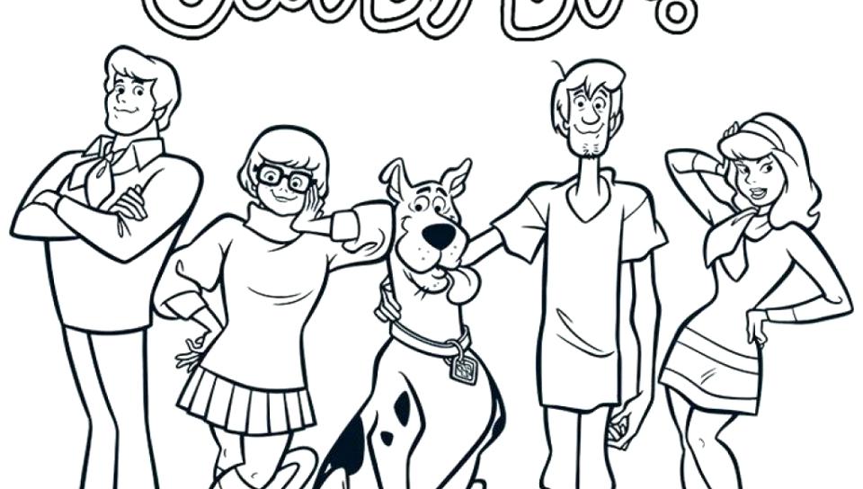 960x544 Scooby Doo Coloring Pages Free Draw Coloring Page Cartoon Pages