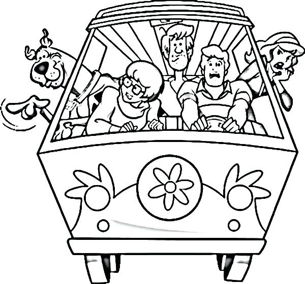 Mystery Machine Coloring Page at GetDrawings | Free download