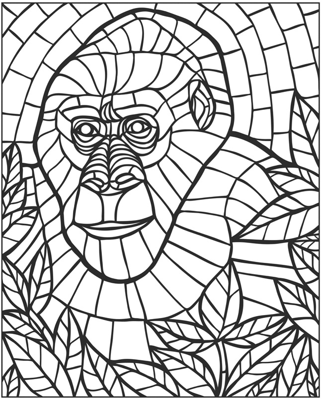 650x805 Coloring Mystery Mosaic Coloring Pages