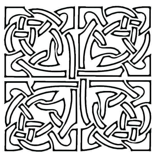 550x535 Mosaic Coloring Pages To Print