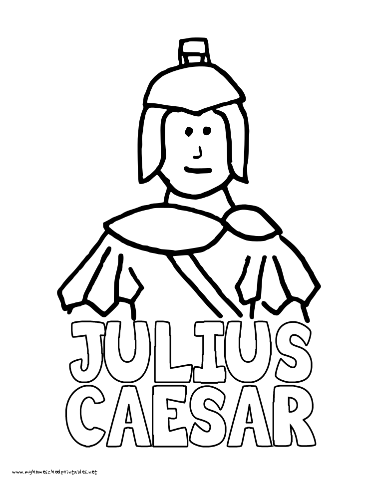 765x990 World History Coloring Pages Printables Caesar Mystery