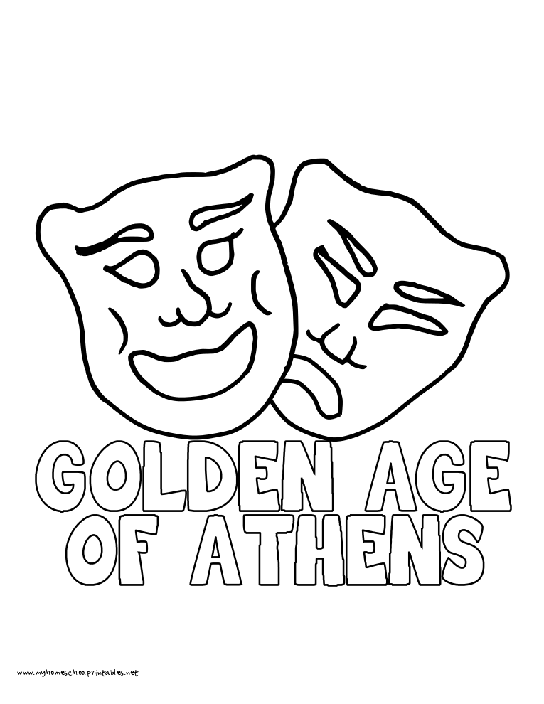 765x990 World History Coloring Pages Printables Golden Age Of Athens