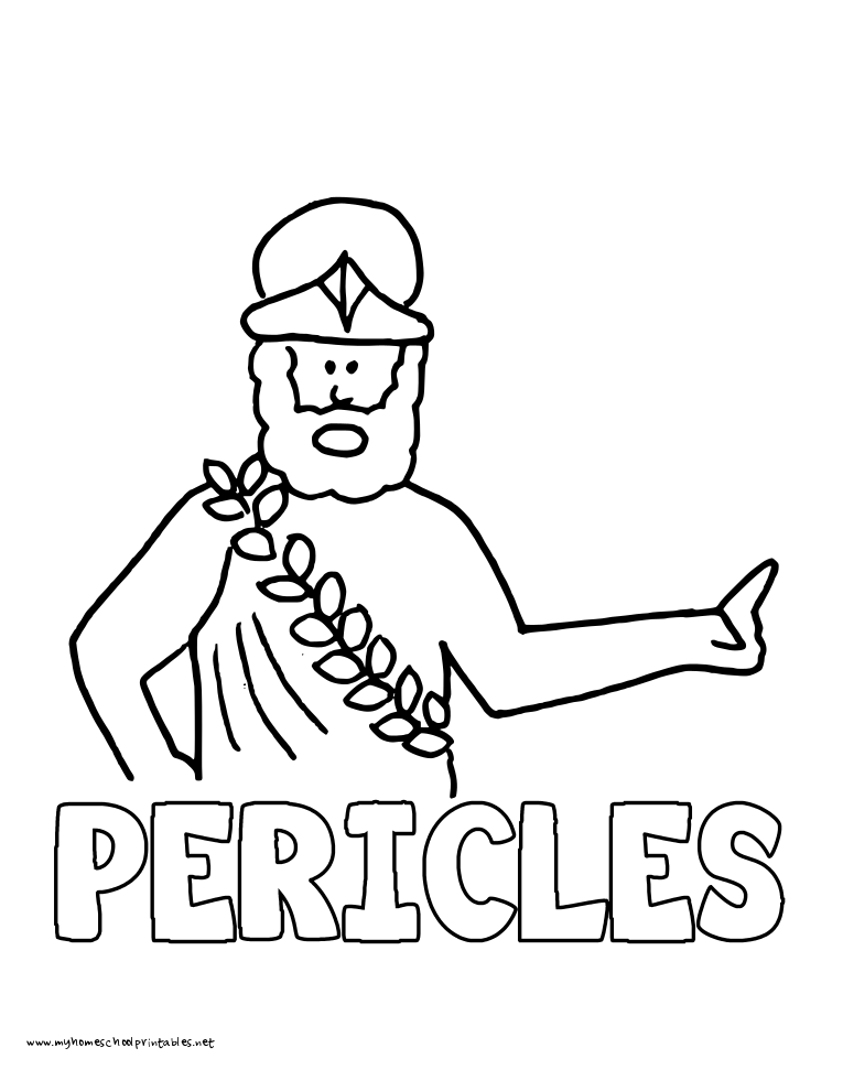 765x990 World History Coloring Pages Printables Pericles Mystery