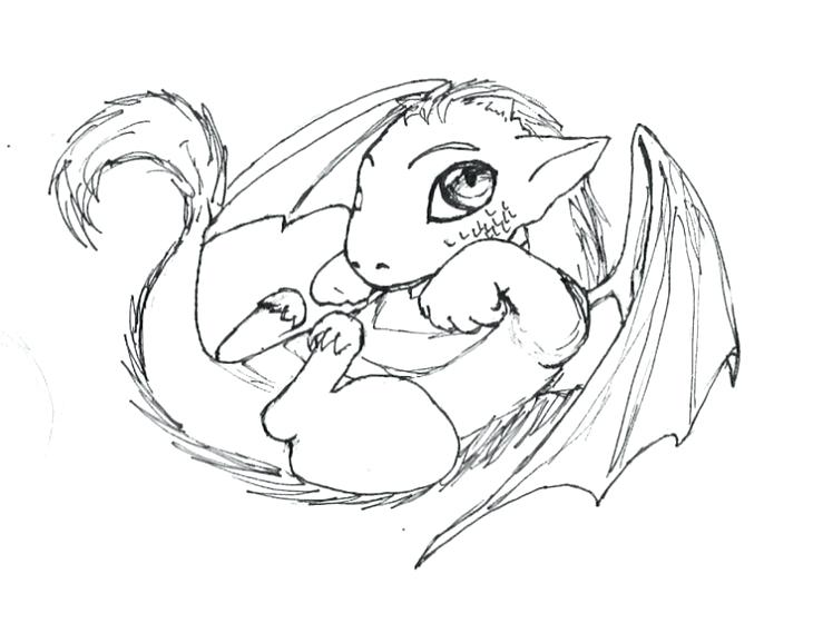 730x569 Mythical Creature Coloring Pages Cute And Sweet Little Baby Dragon