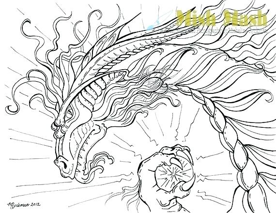 570x440 Mythical Creatures Coloring Pages Creative Ideas Mermaid Coloring