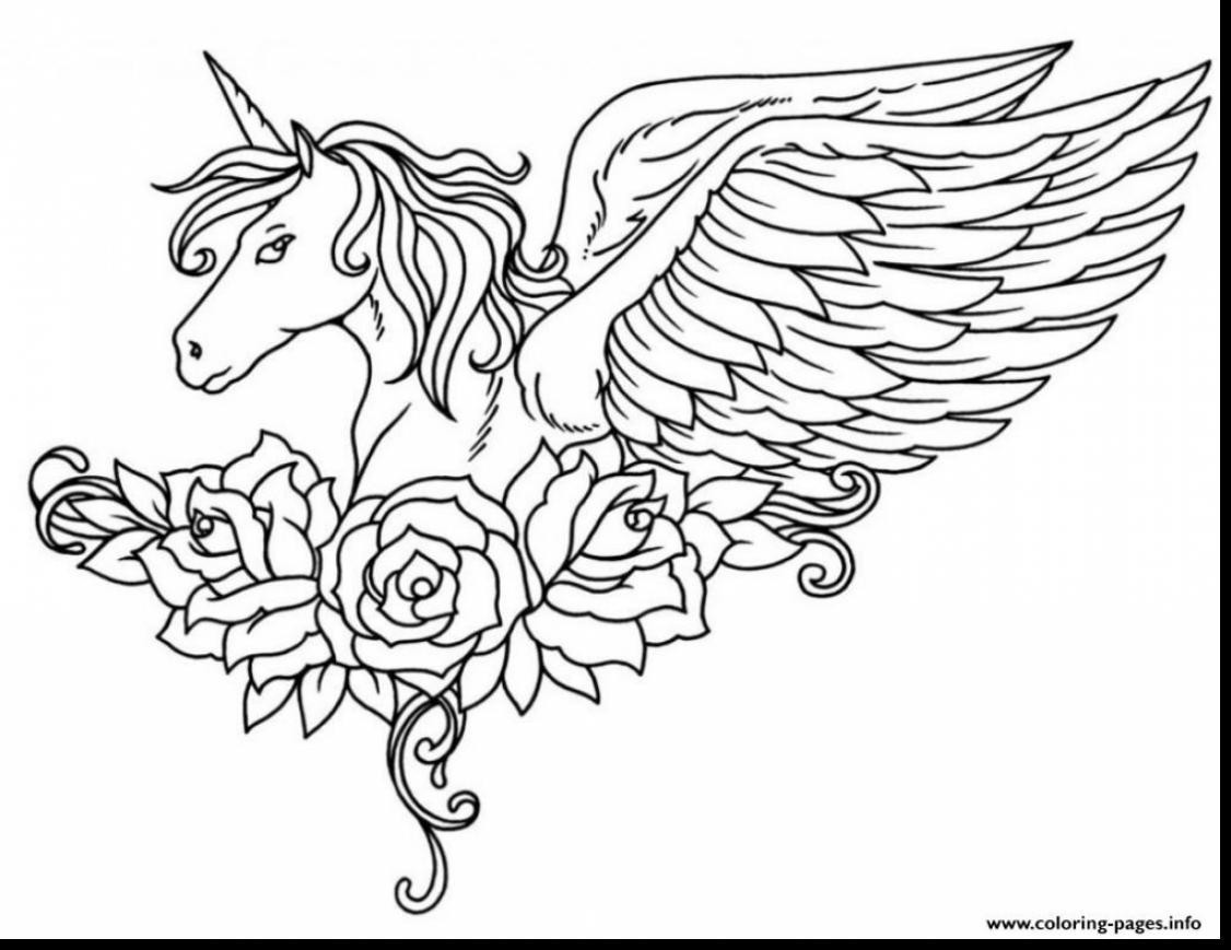 1126x869 Mythical Creatures Coloring Pages Designs Magnificent Creature Acpra