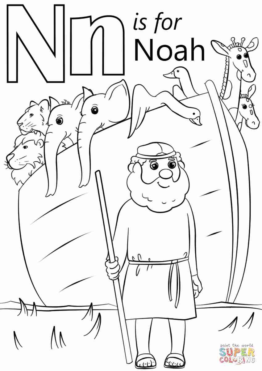849x1200 Letter N Coloring Page Alphabet Free Printable Kids Nest Pages