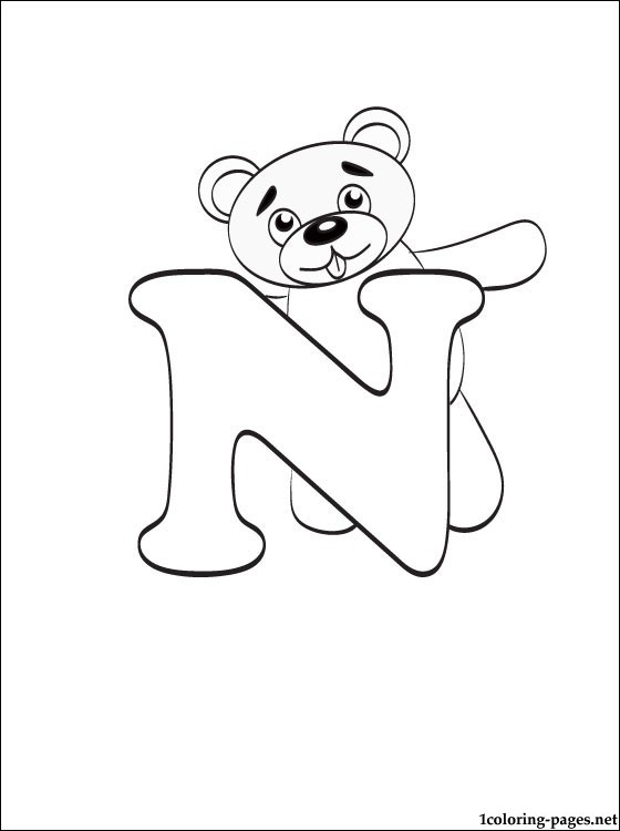 560x750 Letter N Coloring Page Coloring Pages
