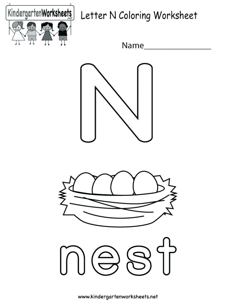 791x1024 Useful Letter N Coloring Sheet Tarkhis