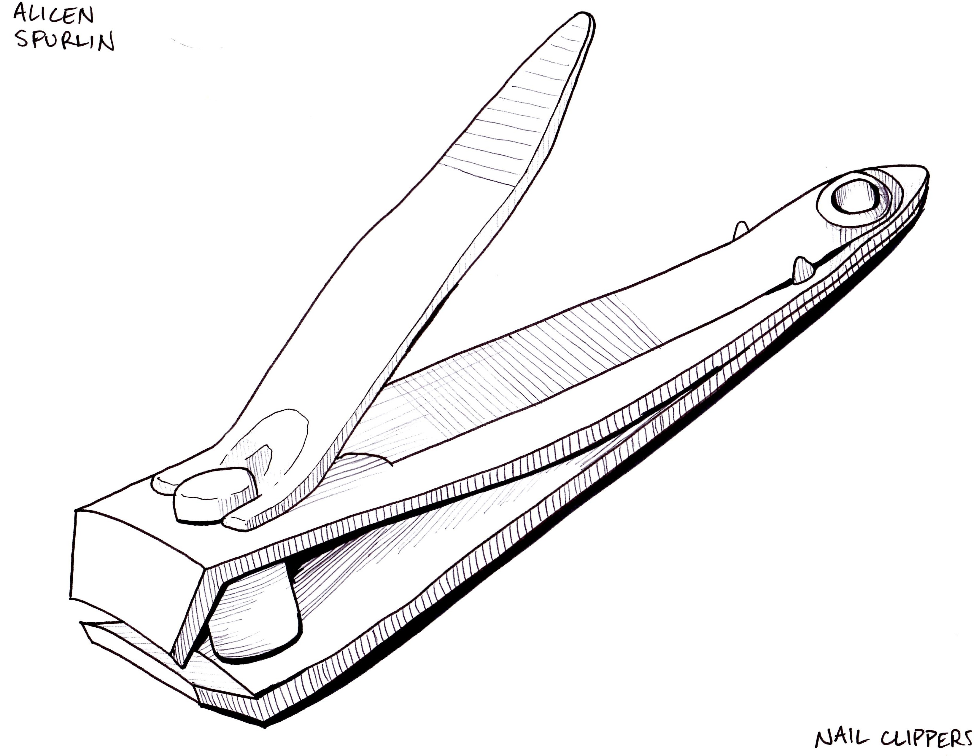 3300x2550 Nail Clipper Coloring Page