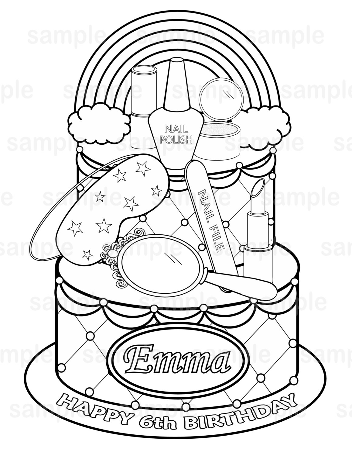 1159x1500 Shopkins Nailpolish Picture Coloring Page Printable