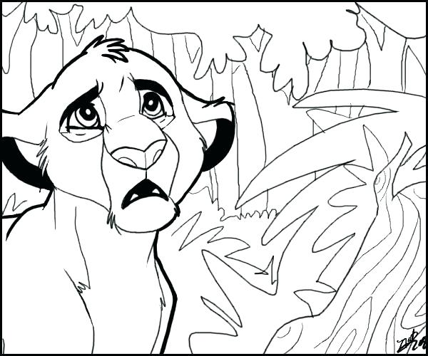 600x500 Simba And Nala Coloring Pages Coloring Page Coloring Pages Free