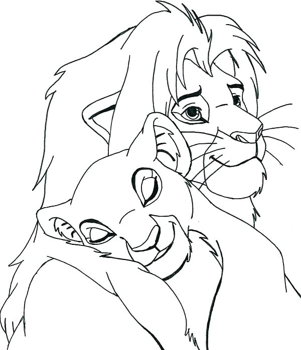 600x696 Nala Coloring Pages