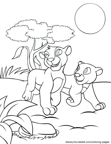 386x500 Lion King Coloring Pages Simba And Nala