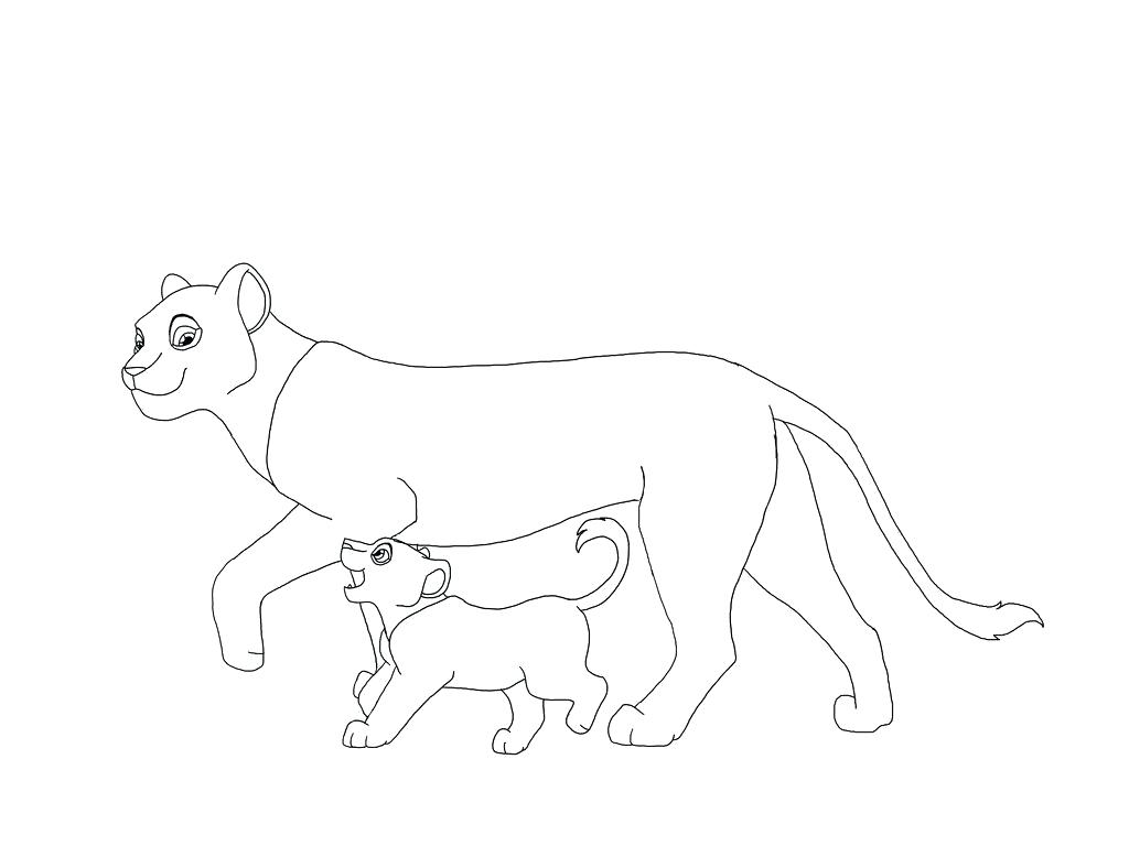 1024x768 Kiara Lion King Coloring Pages Style Online Nala The Page Image