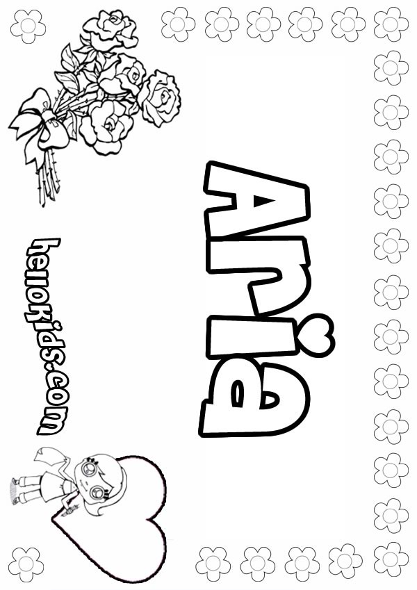 Name Coloring Pages